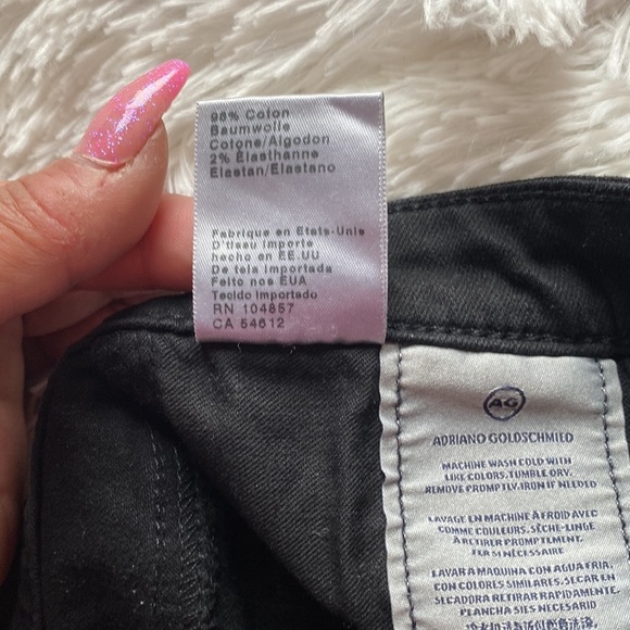 Adriano Goldschmied The Legging Ankle black distressed jeans 28R - Picture 10 of 10
